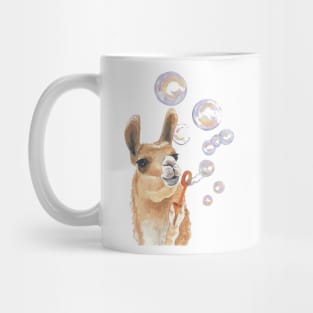 llama bubble Mug